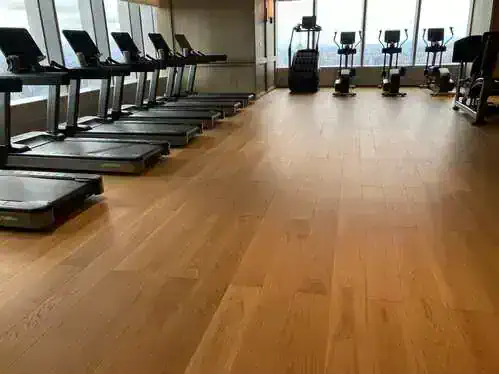 Fitness centre with Wuhan city views at The Ritz-Carlton Wuhan
