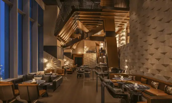 FLAIR public bar and restaurant area at The Ritz-Carlton Wuhan