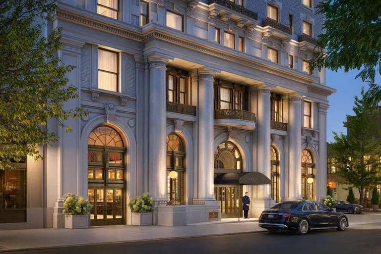 The Ritz-Carlton Residences, Brooklyn Heights at the former Hotel Bossert on 98 Montague Street