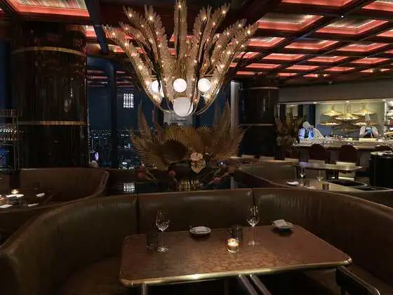 Bull and Bear restaurant interior at Waldorf Astoria Bangkok