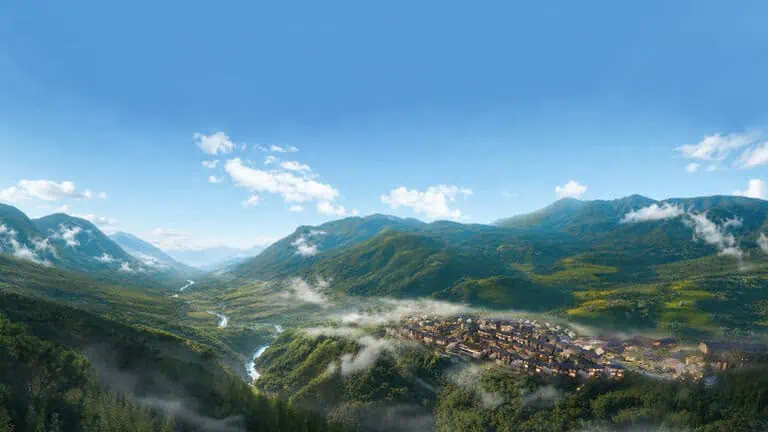 Architectural rendering of The Residences at InterContinental Sapa Resort in Sapa, Vietnam.