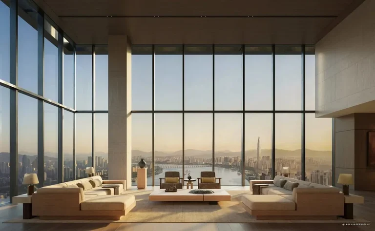 rchitectural rendering of Aman Seoul in Cheongdam-dong, Seoul