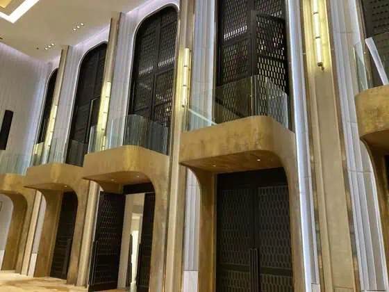 Ballroom balcony overlooking the event space
