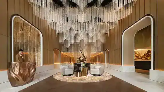 Lobby interior at Fairmont Bangkok Sukhumvit