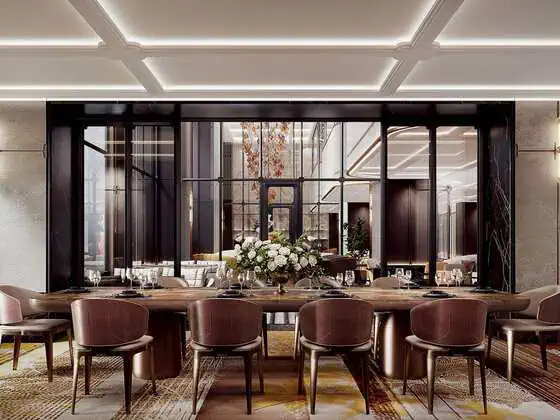 Private meeting room inside the Lobby Lounge