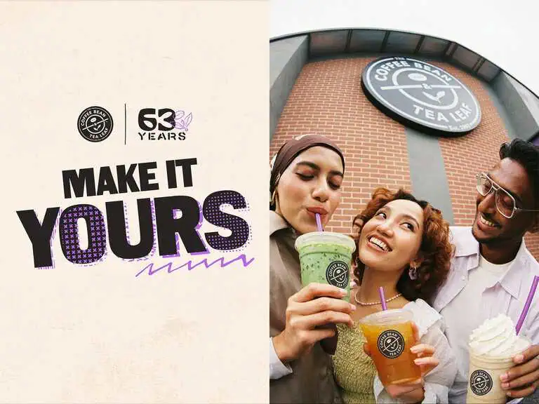 The Coffee Bean & Tea Leaf Make It Yours 63rd anniversary campaign in 2026