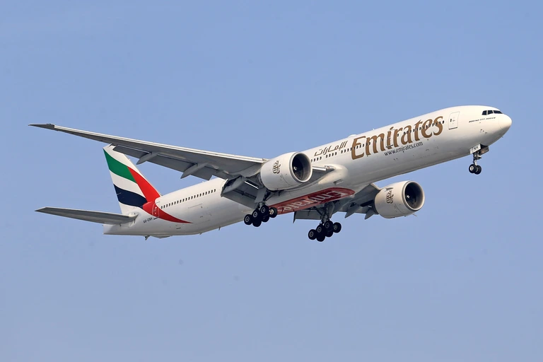 Emirates aircraft serving Hong Kong