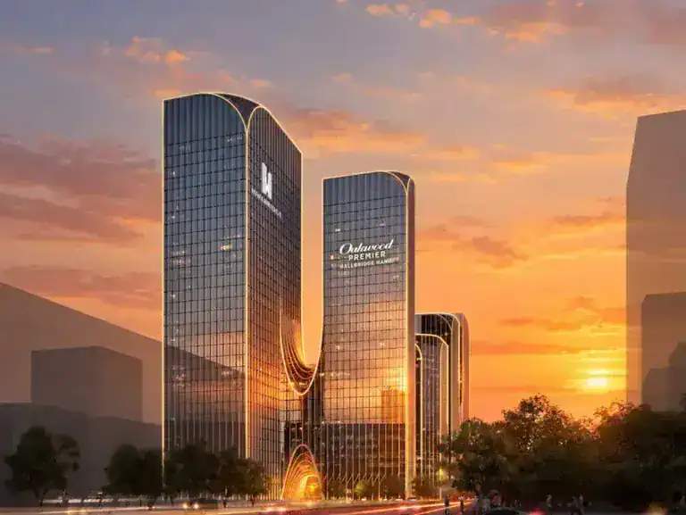 Oakwood Premier Hallbridge Hanoi mixed-use development in My Dinh Cau Giay corridor Hanoi