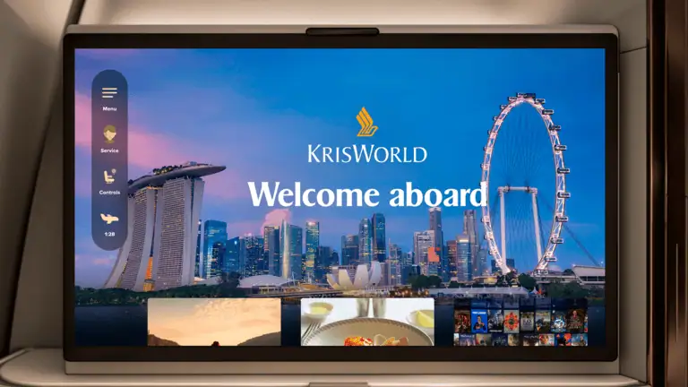 Singapore Airlines next-generation KrisWorld in-flight entertainment system