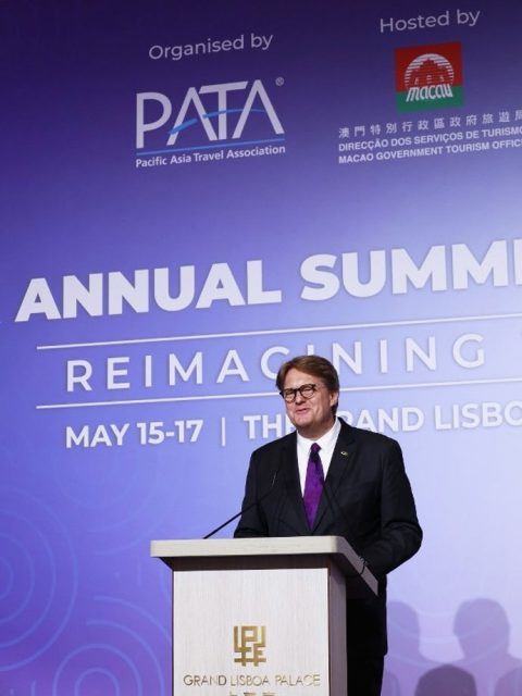 PATA Chair Peter Semone delivers his opening remarks PATA Chair Peter Semone delivers his opening remarks